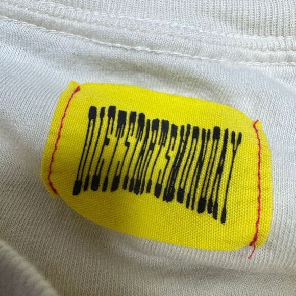 Diet Starts Monday Mens Large Graphic Print T Shirt Cream Streetwear - Picture 7 of 9